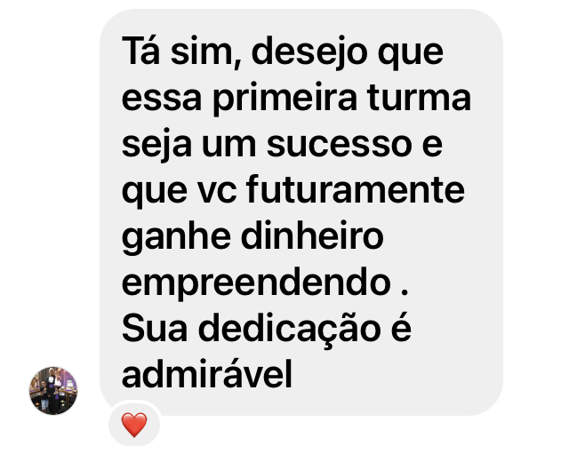 Depoimento de aluno aprovado